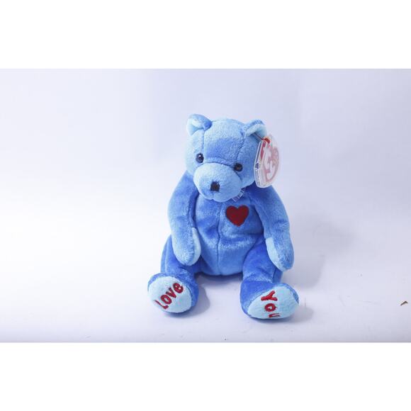 TY Bennie Babies Dad, Blue Plush Toy Collectible, Soft, Stuffed Animal - Picture 1 of 2